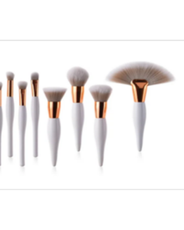 8 pcs Private Label Cosmetics Makeup White Small Belly Powder Brush Eyeshadow Brush