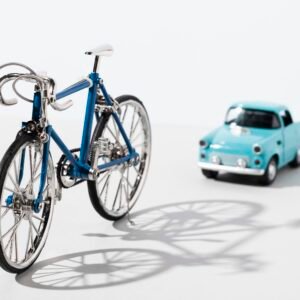Classic Wheels Toy Set – Vintage Car & Bicycle Duo