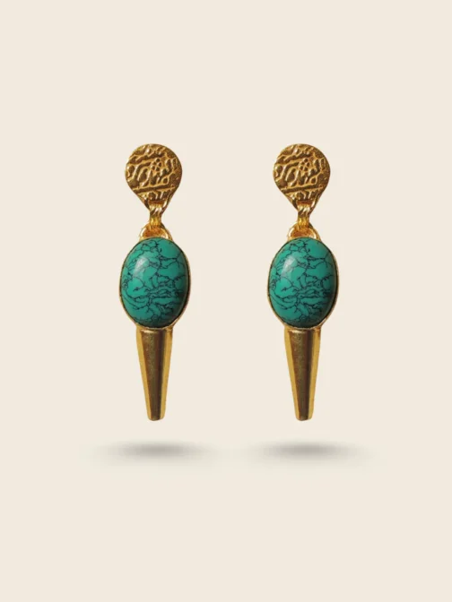 Western Vintage Firoza Stone Earring
